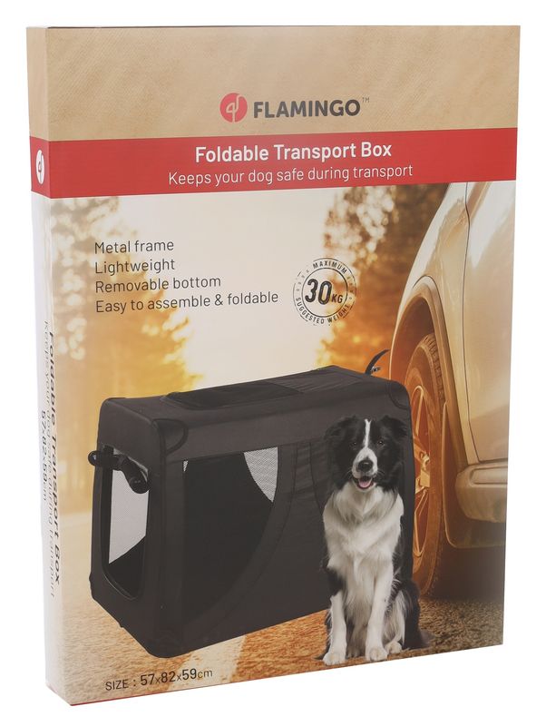 Flamingo Transportbox Gepetto Zwart