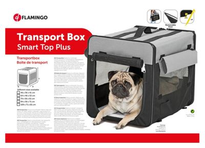Flamingo Transportbox Smart Top Plus Grijs/Zwart