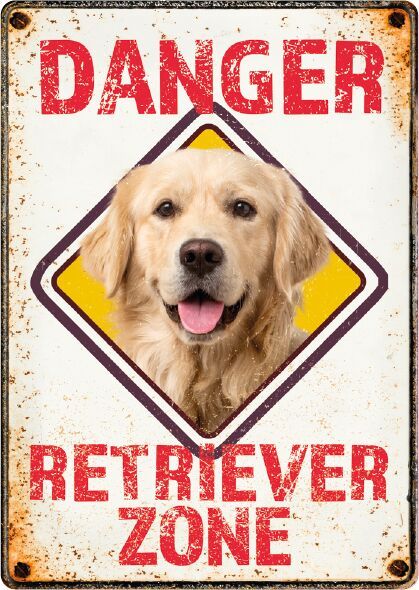 Waakbord Golden Retriever Zone