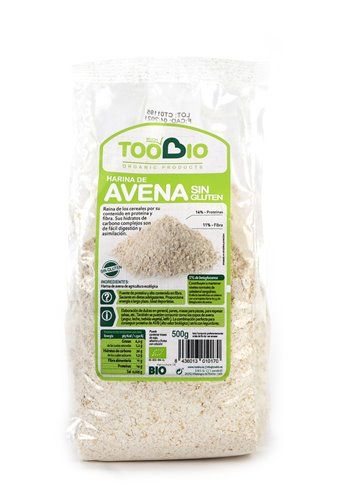 Harina de Avena sin gluten 500g. Eco Toobio