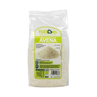 Harina de Avena Integral 500g. ECO Toobio