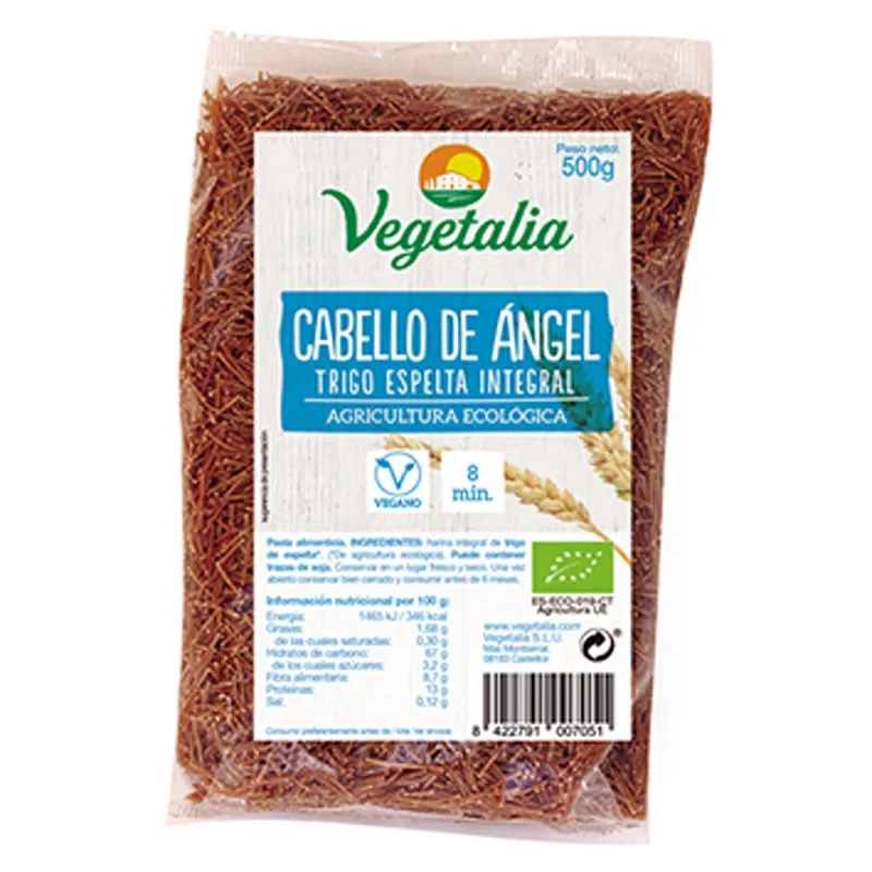 Cabello Ángel Trigo Espelta Integral 500g Eco Vegetalia