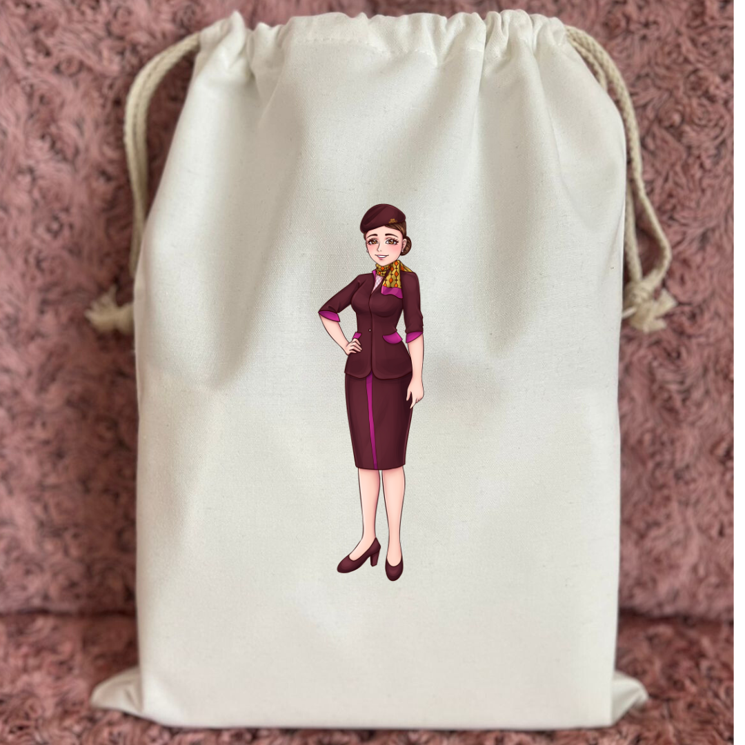 Etihad cabin crew shoe bag