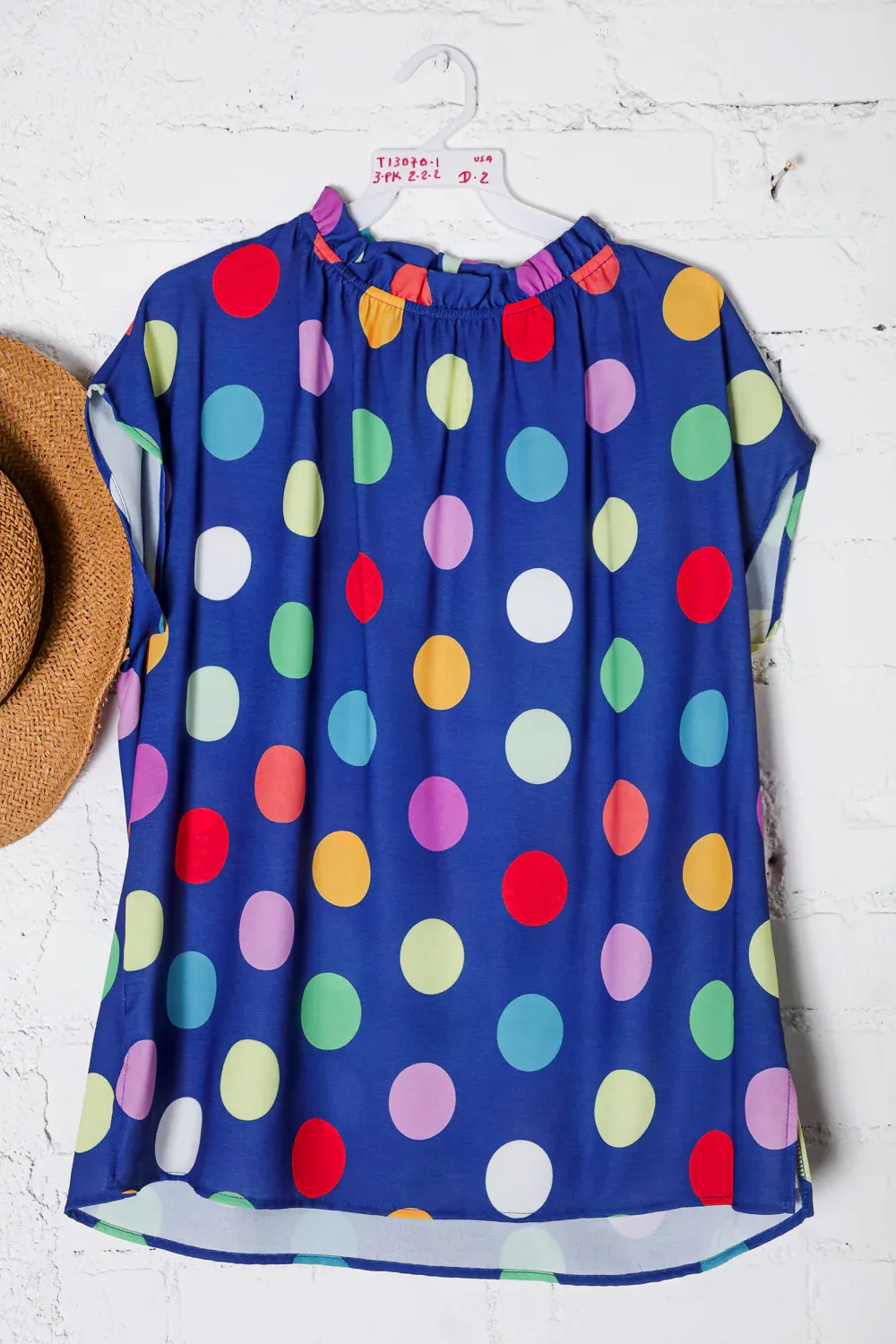 ROYAL BLUE DOT TOP