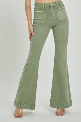 RISEN OLIVE BELL BOTTOM