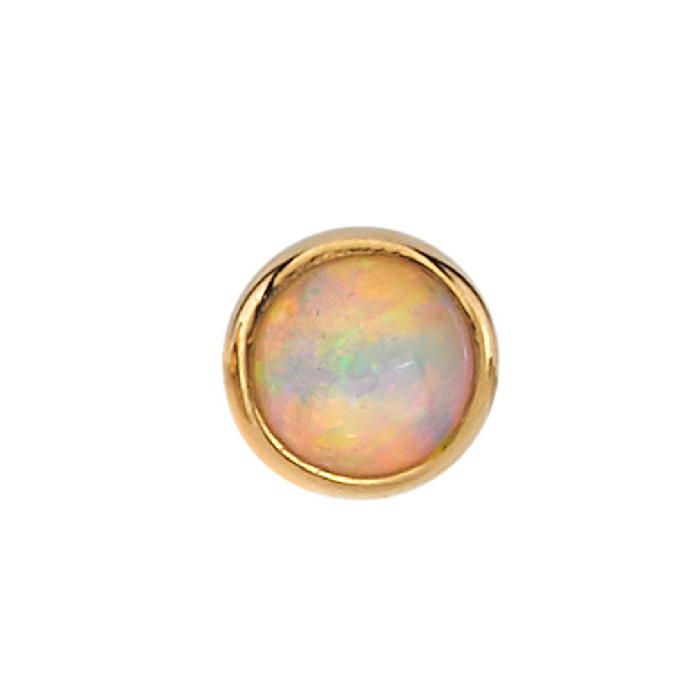 BVLA Pin - Cup w/ Synth. White Opal Cabochon