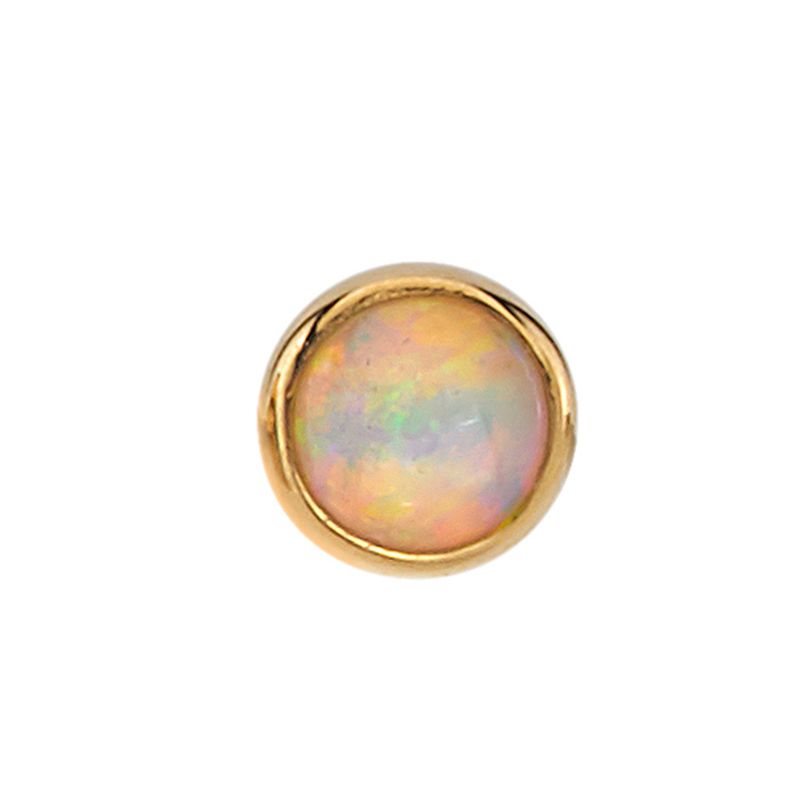 BVLA Pin - Cup w/ Synth. White Opal Cabochon