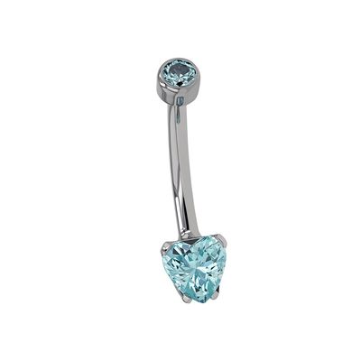 Ti Navel Curve - Heart Cut