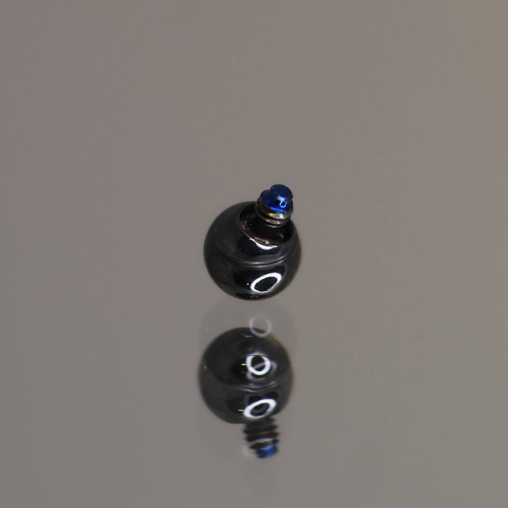 Black Niobium Threaded Ball