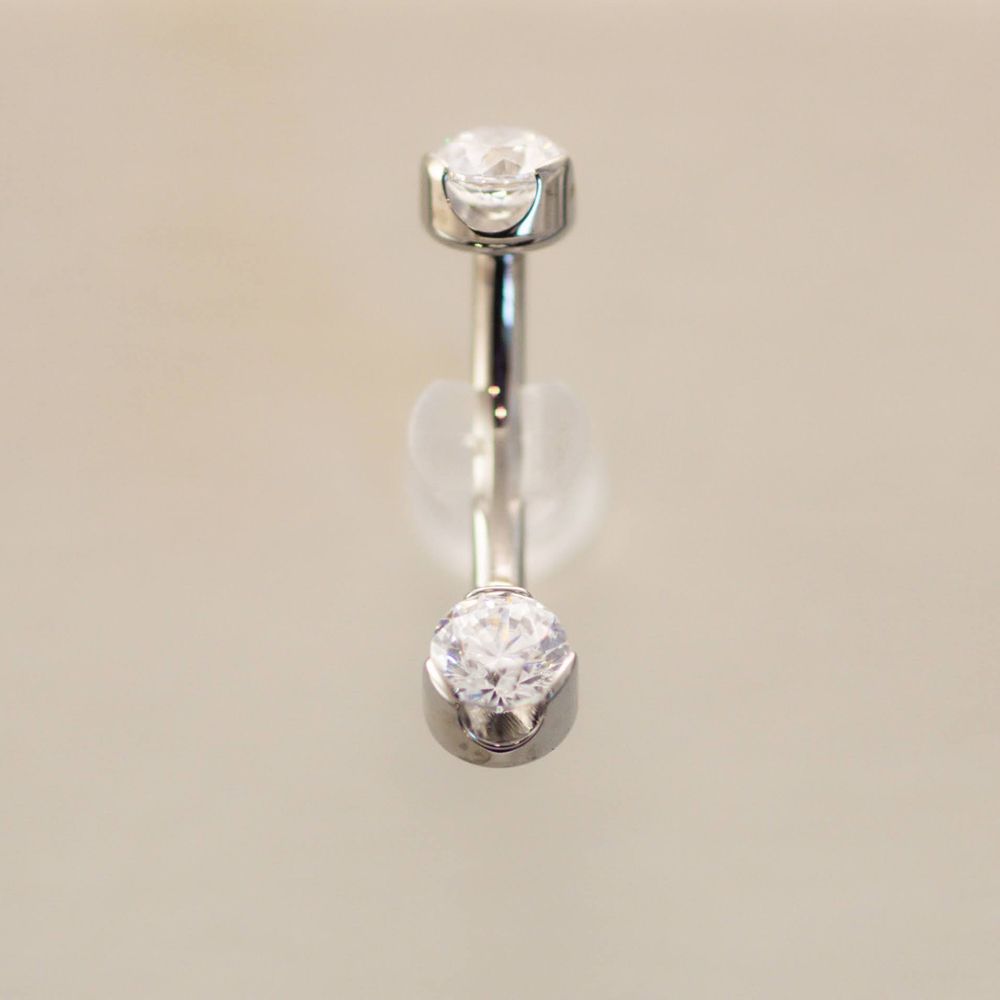 Ti Navel Curve - 4x4mm