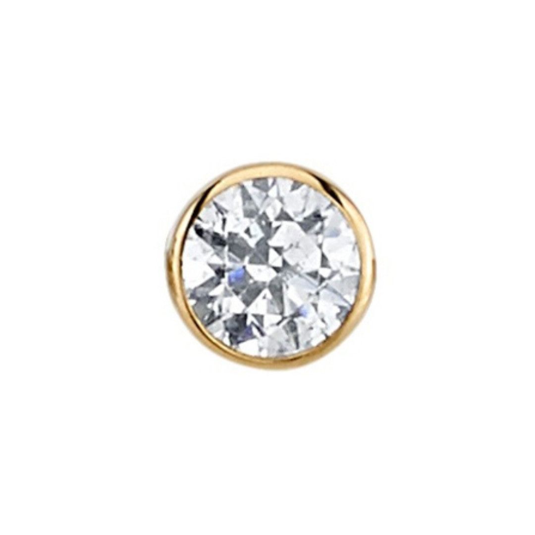 BVLA Pin - Diamond Bezel, Size: 1.5mm, Color: YG