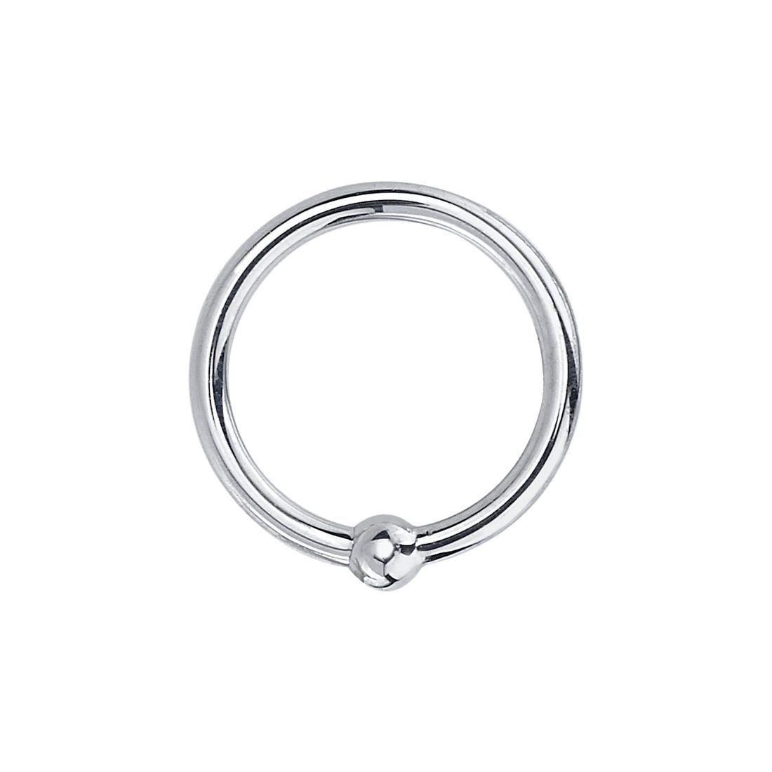 Stainless Steel Fixed Bead Ring (FBR), Gauge: 18g, Size: 7/32&quot;