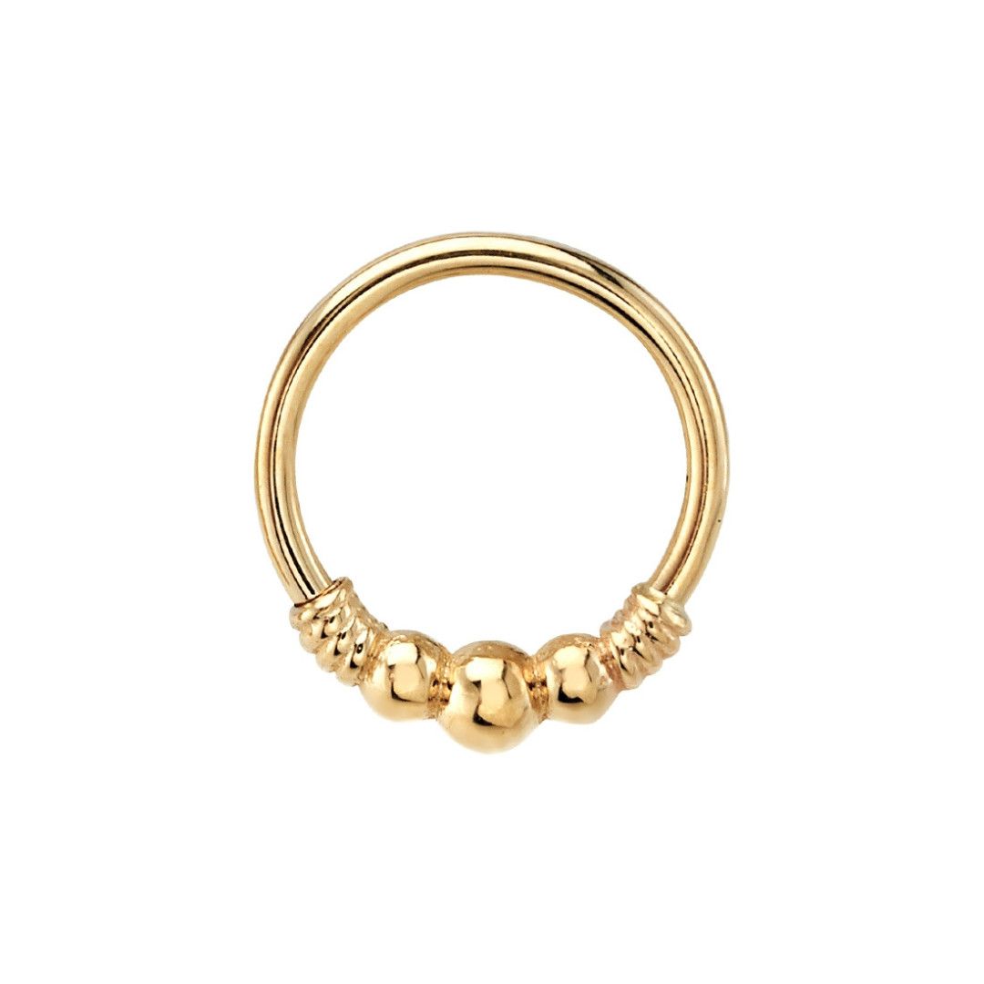BVLA Seam Ring - Myla 16g, Size: 1/4&quot;, Color: YG