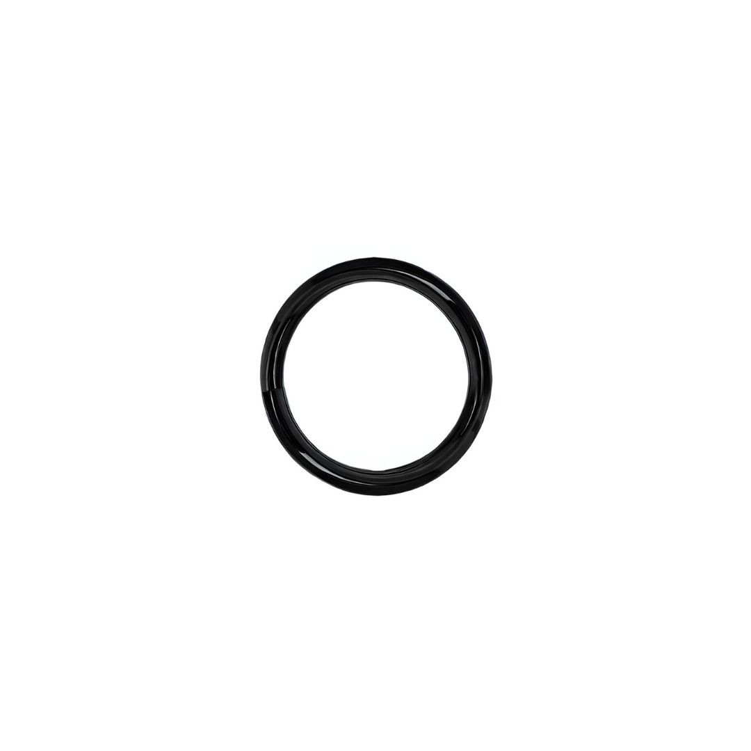 Black Niobium Seam Ring, Gauge: 18g, Size: 7/32&quot;