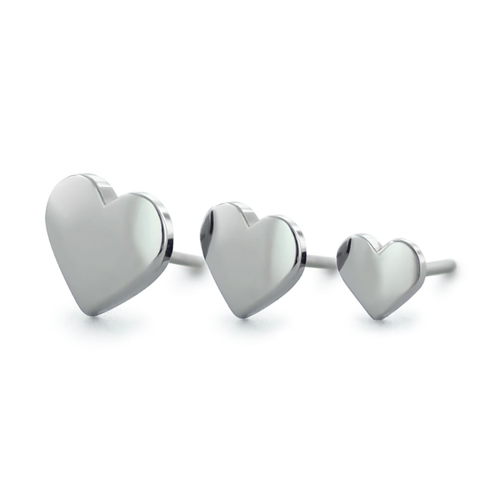 NeoMetal Pin - Titanium Shape, Color: Heart, Size: 3mm
