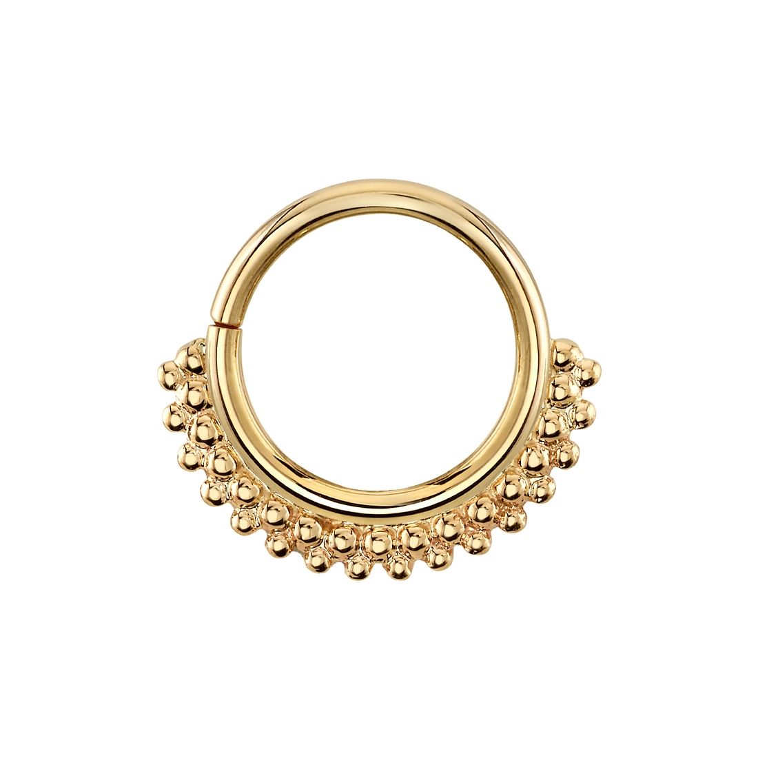 BVLA Seam Ring - Kolo 18g, Size: 1/4", Color: YG