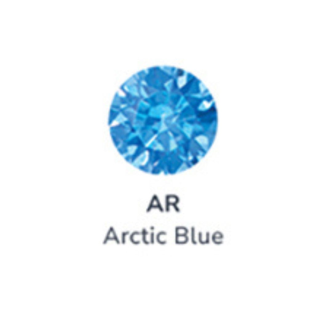 Neo Ti Flower, Color: Arctic Blue (AR), Size: 1.5mm Gems