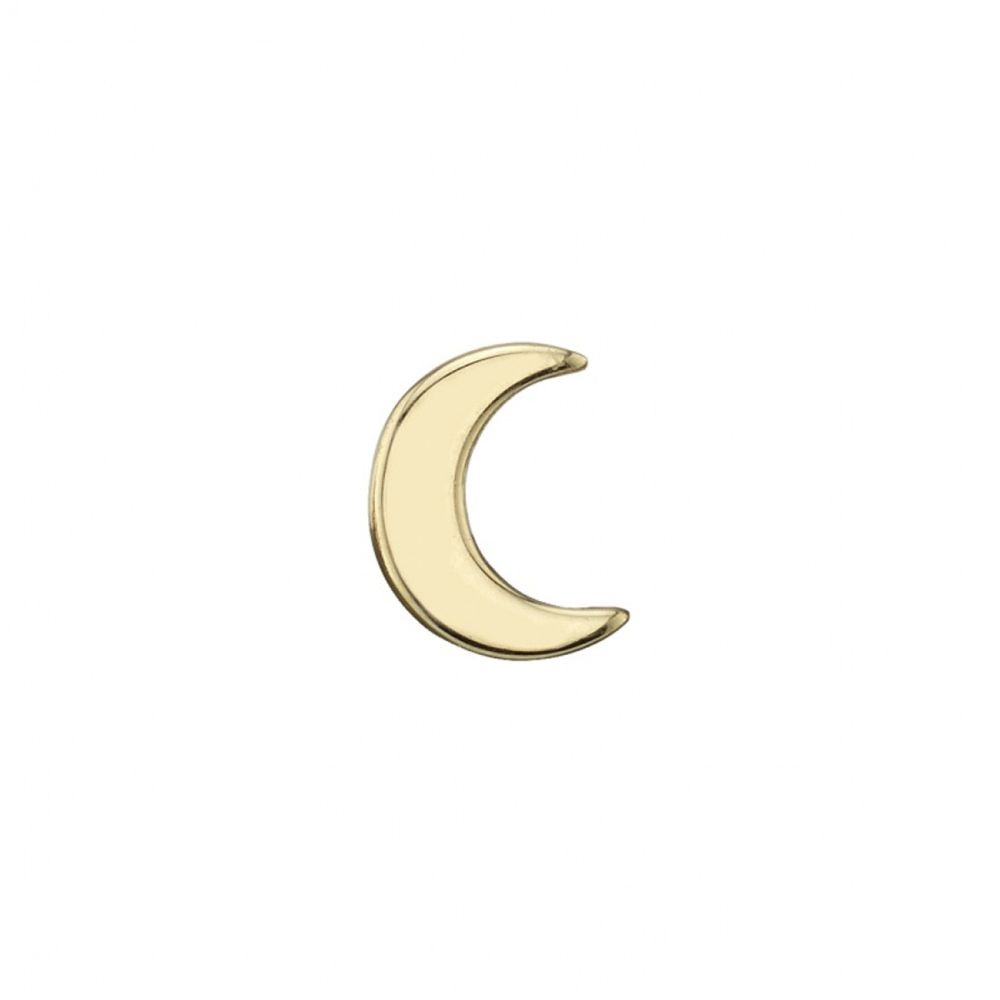 BVLA Pin - Crescent Moon, Size: 3mm, Color: YG