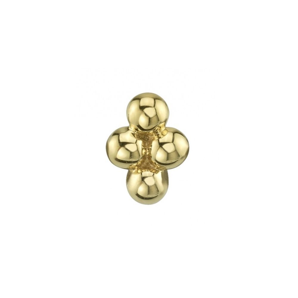 BVLA Pin - 4 Bead Quad Cluster, Size: 1.5mm Beads, Color: YG