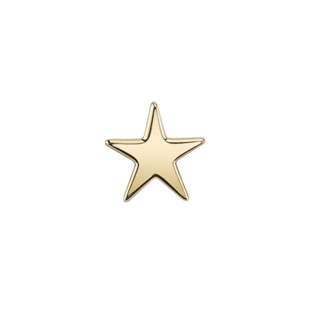 BVLA Pin - Flat Star, Size: 3mm, Color: YG