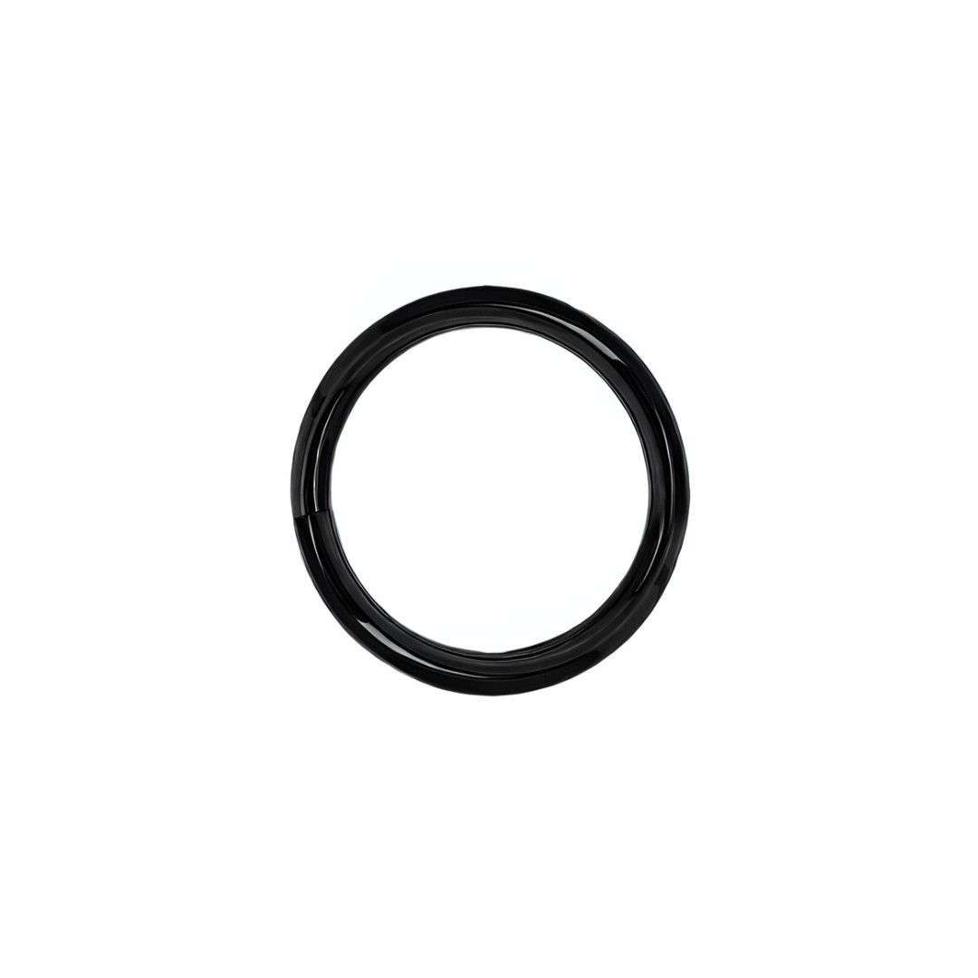 Black Niobium Seam Ring, Gauge: 18g, Size: 7/32"