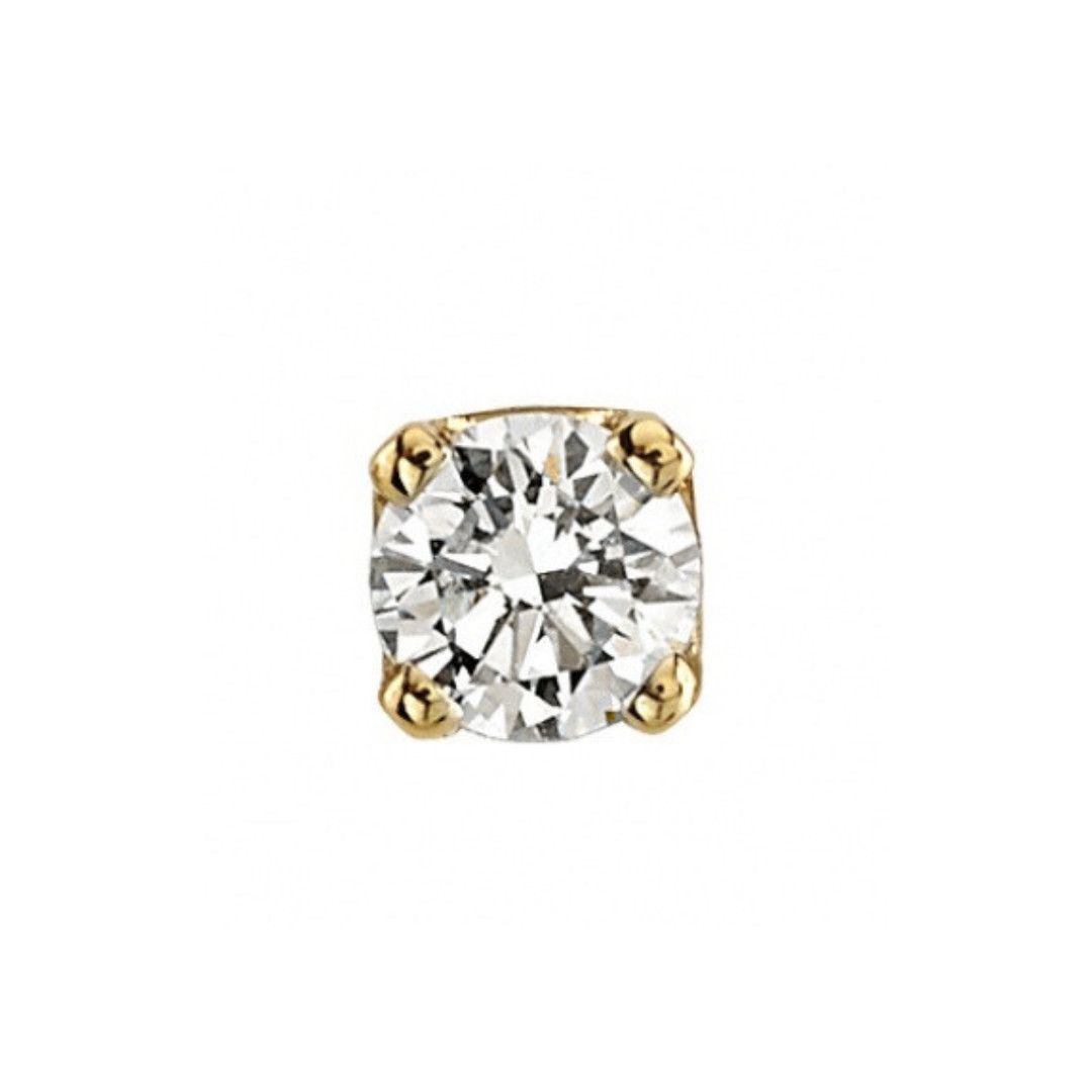 BVLA Pin - Diamond Prong, Size: 1.5mm, Color: YG