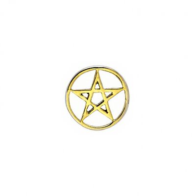 BVLA Pin - Round Pentagram 6mm