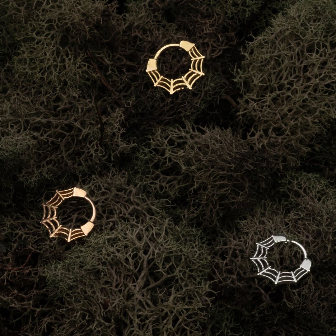 BVLA Hinge Ring - Charlotte's Web 16g 5/16", Gold: YG