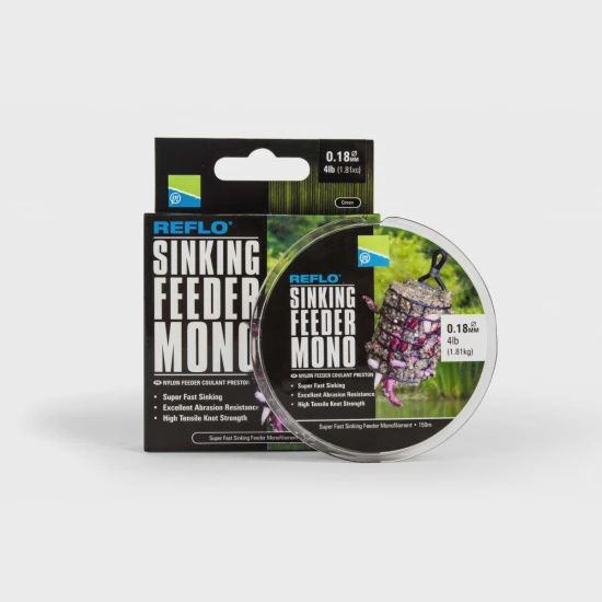 0.18MM REFLO SINKING FEEDER MONO - 150M SPOOL - 4lb