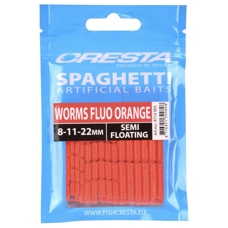 SPAGHETTI WORMS FLUO ORANGE