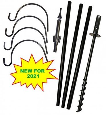 4 Arm Pole System w/detachable hooks