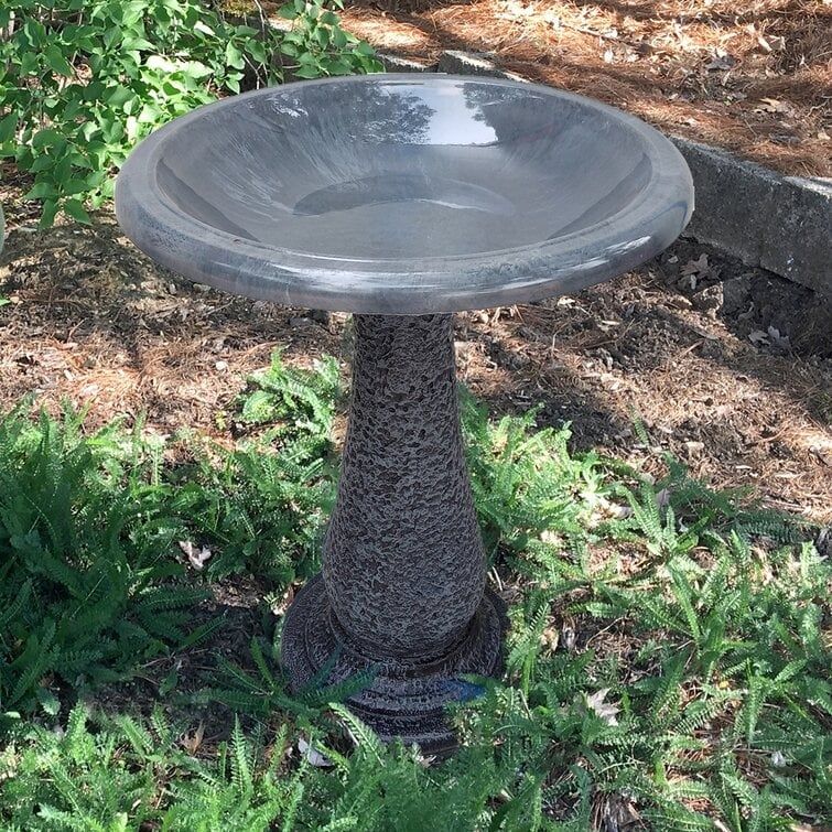 Clay Fiber Bird Bath