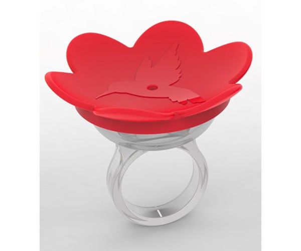 Hummingbird Ring - Red
