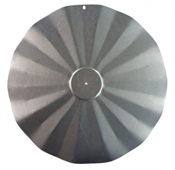 Hanging Disk Squirrel Baffle  - Galvanized