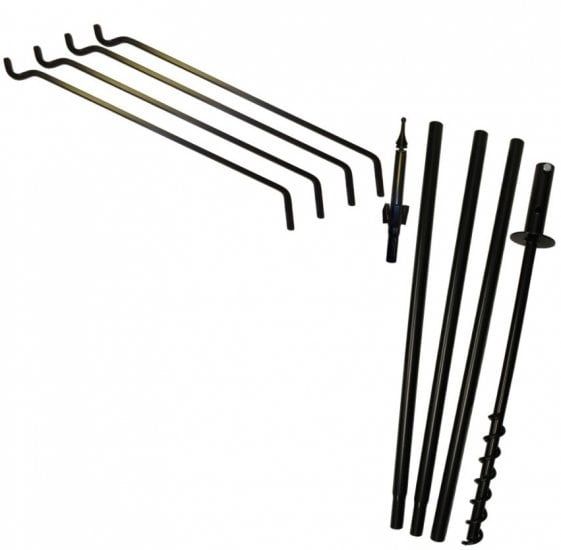 4 Arm "Extended Reach" Bird Feeder Pole Set