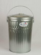 Galvanized Seed Can Silver 20 Gallon
