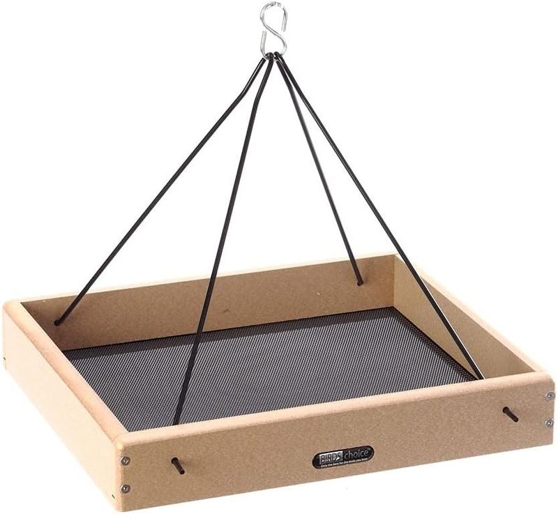 Hanging Tray Feeder Recycled Plastic 16x13