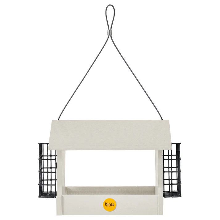 Recycled Hopper w/Suet Sea Salt White