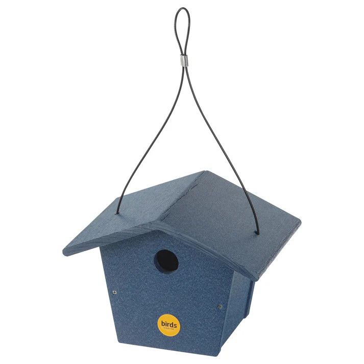 Wren House in Blue Recycled Plastic 3/8