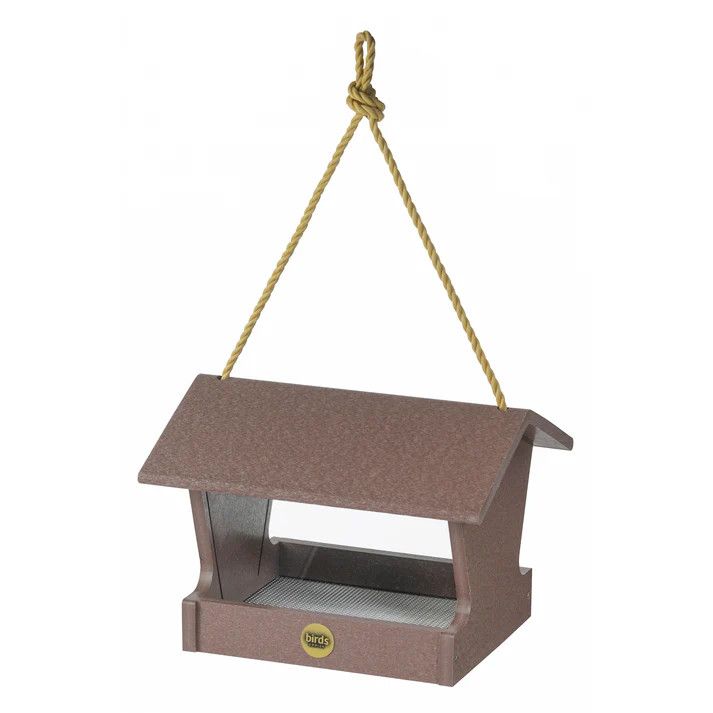 Small Hopper Feeder in cinnamon Recycled Plastic 3/8