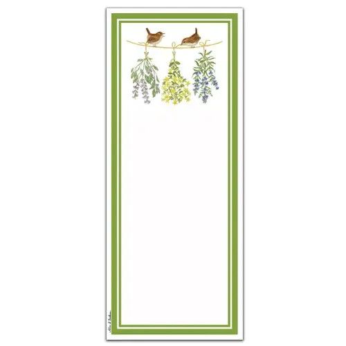 Magnetic Note Pad 14-530 Hanging Herbs
