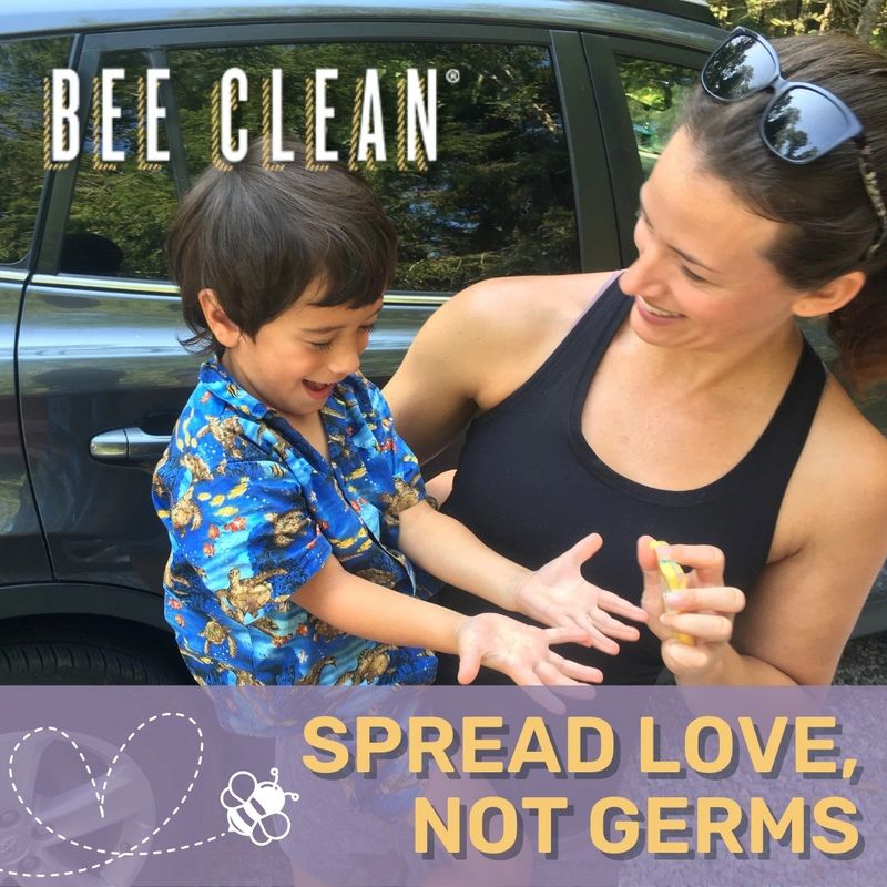 Bee Clean Beeswax Hand Sanitizer Lavender Oil-  single