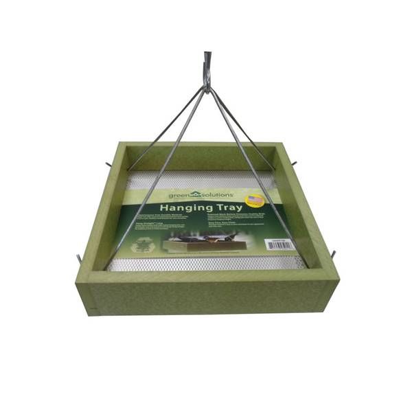 Hanging Platform Feeder , Color: Sage Green, Size: Small