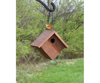 Cedar Hanging Wren House GC
