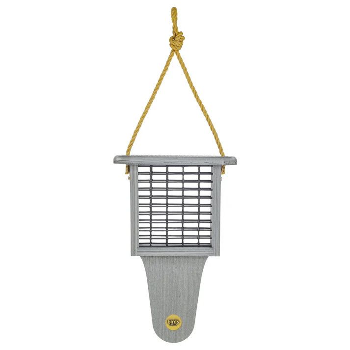 Suet Feeder with Tail Prop in Driftwood MFTPDW