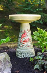 BIRDBATH - SUMMER CARDINAL