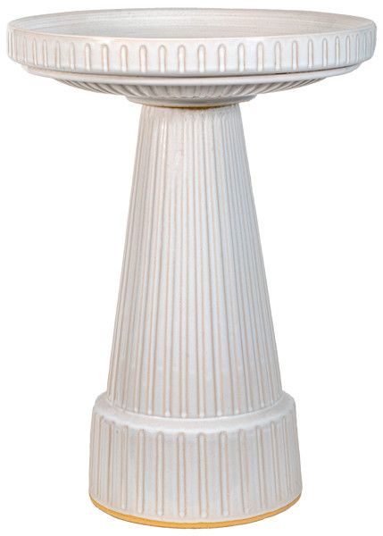 Birdbath - Universal, Color: Antique White Glaze