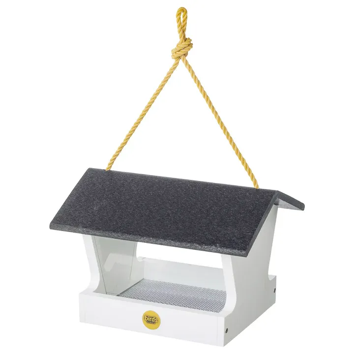 Modern Farmhouse Hopper White w/Black Roof Medium