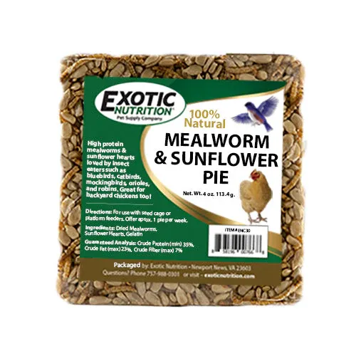 Mealworm &amp; Sunflower Pie (seed cake)