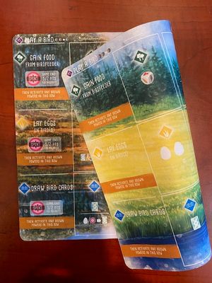 Double Sided Natural Rubber Playmat for Wingspan